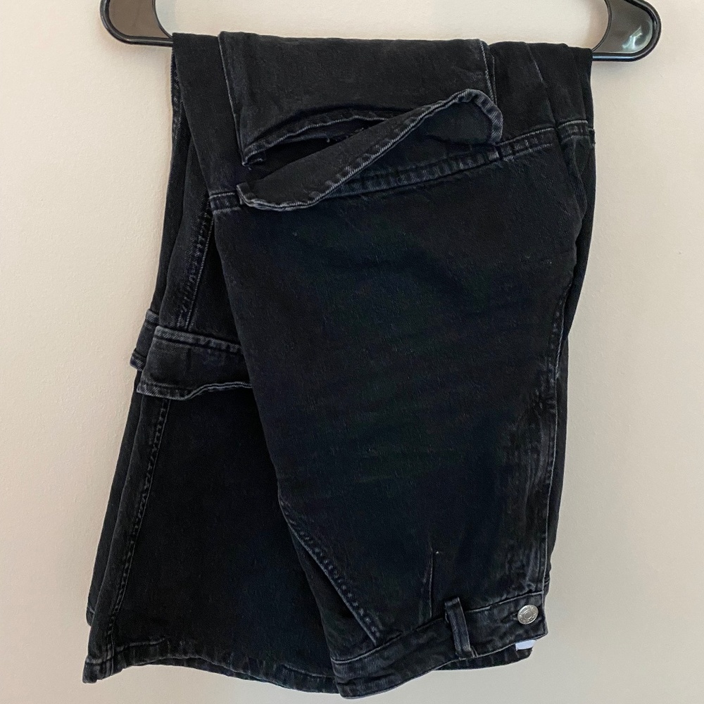 Zara (6) Black Cargo Jeans